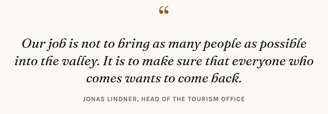 A Quote element: a quotation in large italic letters with the name of the person below it